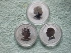 2023- 2024-202 Australia Silver Lunar Series Iii Colorized  3 Oz Set From Rolls 