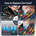 Gmox 600pcs Car Fuse Assortment Kit  320 Mini Blade Fuses Automotive