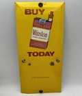 Vintage 1973 Winston Cigarettes Buy Today Advertising Tin Metal Calendar Sign