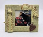 Cat Connoisseur Picture Frame 3d Resin 6 tx7 5w  Holds 4x4  Photo
