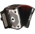 Hohner Panther 31 Button Fbe Diatonic Accordion   Hohner Road Kit Bag  Straps