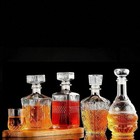 Liquor Whiskey Decanter Vintage Glass Crystal Bottle Wine Stopper Bar Scotch Rum