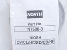 251965 New-no Box  North N7500-3 Lot-2  Organic Vapor acid Gas  Filters