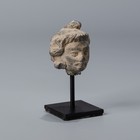 Ancient Indo Greek Gandhara Art Gray Schist Stone Statue Head