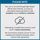 Eight Sleep Pod 2 King Size Mattress Cover Only       hub Is Not Included      