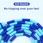 Soft Beaded Jump Rope For Kids Women  Tangle-free Skipping Rope  1 Pack Blue