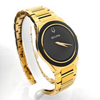 Bulova Millennia Men s 97a183 Black Dial Gold Stainless Quartz Watch 41mm