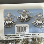 Merri Mac Ornament Kit Silver Diamonette Angel Beaded Makes 10 Mary Maxim Nos