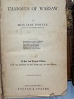 Thaddeus Of Warsaw By Miss Jane Porter Rare Alta 1800s Vintage  