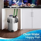 Aquarium Canister Filter With 370gph Flow Rate  Uv-c Lamp  Spray Bar    3-stage