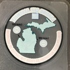 Gm Lansing Car Assembly Uaw 602   652 Map Clear Window Sticker 1 3 4  C1985-95