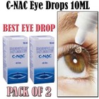 Pack Of 2 C-nac Eye Drops Cataract  N-acetylcarnosine 10ml With Free Shipping