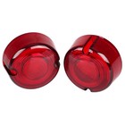Red Turn Signal Lens Cover Fit For Harley Dyna Fxd Softail Sportster Xl1200  883