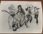 Angels  Wild Women Gray Morrow Illustration Film Adamson 8 Promo Photo Lot 1972
