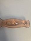 Vintage 1940s Vitex-glas 9  Pink Glass Knife With Box Star Handle Depression Era
