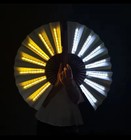 Led Light Up Fan- send Color To Dm  Bamboo Hand Folding Fan Rave