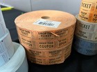Lot Of 30 Rolls Raffle Tickets Double Stub Roll Of 2000 50 50 Carnival Events