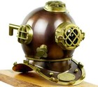 Antique Scuba Divers Diving Helmet U s Navy Mark V Boston Full Size Vintage