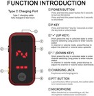 Super Mini Walkie Talkies Pro With Waterproof  Two Way Radio Black 