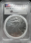 2017- p  American Silver Eagle Ms70  Mercanti  mint Engraver Series  Pcgs 