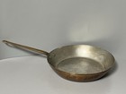 Vtg Hoan Ny Copper 10    Frying Pan W Brass Handle - Made In France