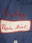 Vtg Rare Budweiser Uniform Shirt 4 Patches Anheuser Busch 70s 80s Eagle Usa Blue