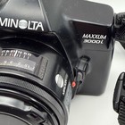 Minolta Maxxum 3000i 35mm Film Camera Kit Lens Flash Bag Vintage Slr