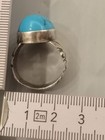 Authentic Handcrafted Sinai Turquoise Ring  Natural Gemstone In Solid Silver 11g
