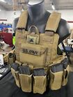 Coyote Tan Fde Tactical Vest Plate Carrier W  2 Curved 10x12 Plates- Lvl Iii