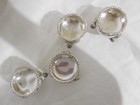 R   W Wilson Phila C 1850 Chinoiserie Set Four Coin Silver Master Salt Dishes