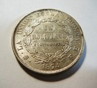 Bolivia 1874 F e  Silver Un Boliviano Au