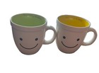 New  Smiley Face Coffee Mugs Lot Of 2  nib