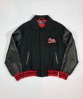 Polo Ralph Lauren Basketball Varsity Jacket Leather Vintage Rare College Stadium