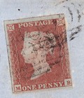 1841 Sg8 1d Red Brown Plate 94 Cover Rugley To London Lettersheet  mb 