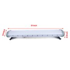 Led Light Bar Emergency Beacon Strobe Light Warn Tow Truck Response Amber-white