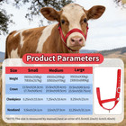 Adjustable Reinforced Nylon Calf Halter     All-purpose  Durable Design For Cattle