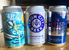 3 Different Empty Iron City Beer Can Rockin Regatta  U s steel   Blue Logo