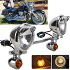 Passing Lights Bar Fog Turn Signals For Harley Touring Softail Heritage Classic