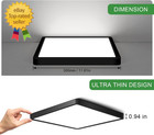 12inch 24w Square Led Ceiling Light Fixtures Flush Mount  5000k Daylight White L