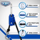 Tie Boss - 3 8 Inch Heavy Duty Self-locking Down System  Large  Blue
