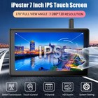 Solar Magnetic Wireless Rv Backup Camera 1080p 7   Monitor For Car Truck Camper