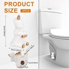 2pcs Toilet Bolt Knob Caps  Ceramic Cute Unicorn Covers Bolts M  White