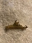 Vintage Sweetheart Battleship Brooch Gold Tone 1 5   