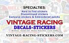 Vintage Racing Associates Nostalgia Drag Racing Vinyl Sticker Decal - Nhra