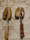 Wood Shoe Trees Pair W  Metal Spring Stretchers  Wooden Shoe Tree Set