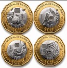 Full Set 4 Mexico 20 Pesos Fifa World Cup 2026 Commemorative Coins Unc