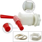 Pera 4 Pack Plastic Bottling Bucket Keg Spigot Tap Faucet For White 4 