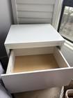 White Night Stand Bedside Table With Storage Drawer Cabinet End Table