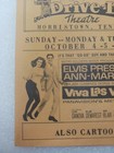 Vintage Drive In Sunset Ad Elvis Presley Viva Las Vegas Movie Advertisement   