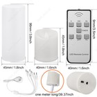 6pcs Rechargeable Flickering Flameless Candle Battery Operated Led Tea Lights